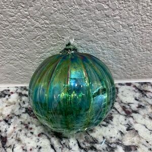 Hand Blown Art Glass Ornament Orb Witches Gazing Ball Sun Catcher